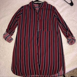 Maroon Button up long sleeve